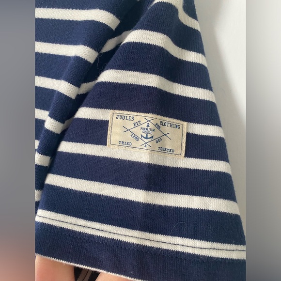 Joules Riviera Dress - Striped round neck 100% cotton dress - US6 /UK10 - Picture 5 of 12